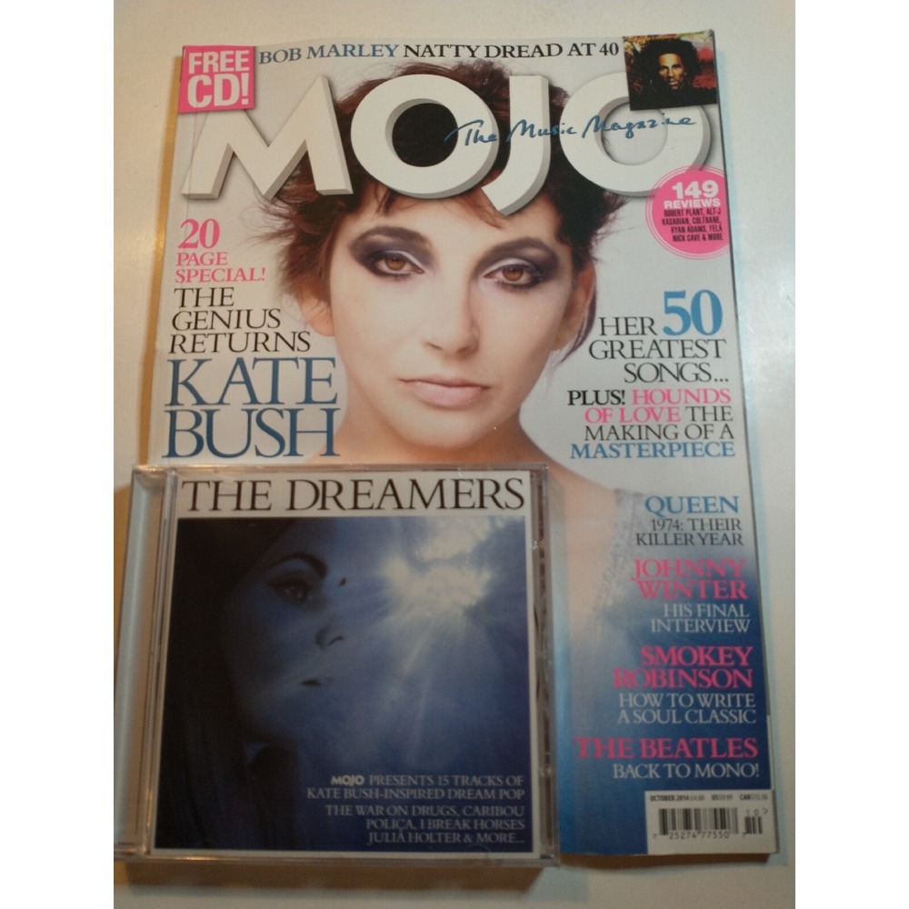 Mojo Music Magazine October 2014 Kate Bush Johnny Winter - FREE 15-Track CD